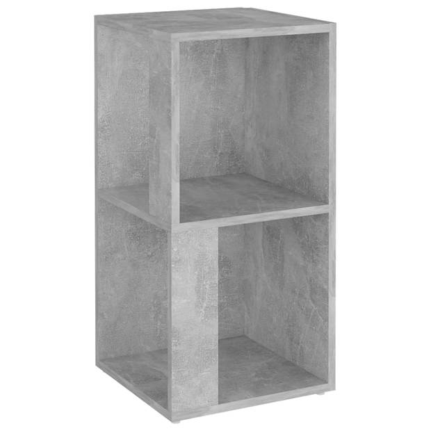 The Living Store Hoekkast Betongrijs - 33 x 33 x 67 cm - Stevig en stijlvol