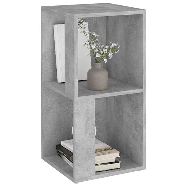 The Living Store Hoekkast Betongrijs - 33 x 33 x 67 cm - Stevig en stijlvol