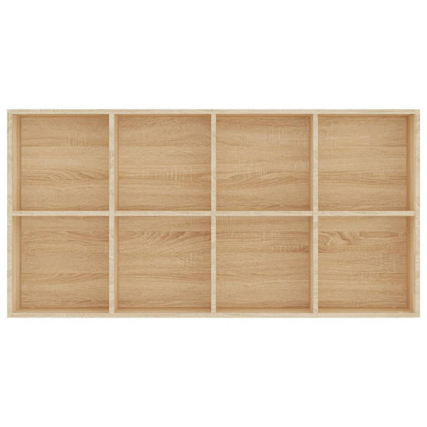 vidaXL Boekenkast/dressoir 66x30x130 cm bewerkt hout sonoma eikenkleur