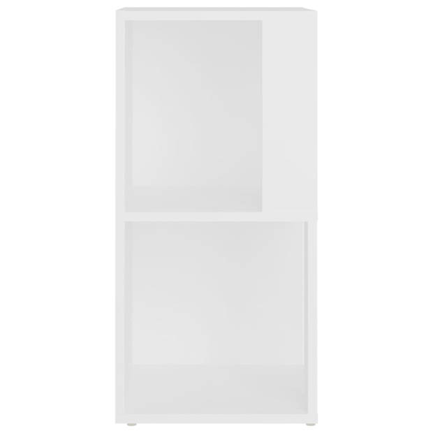 The Living Store Hoekkast - Wit - 33 x 33 x 67 cm - Decoratieve opbergruimte