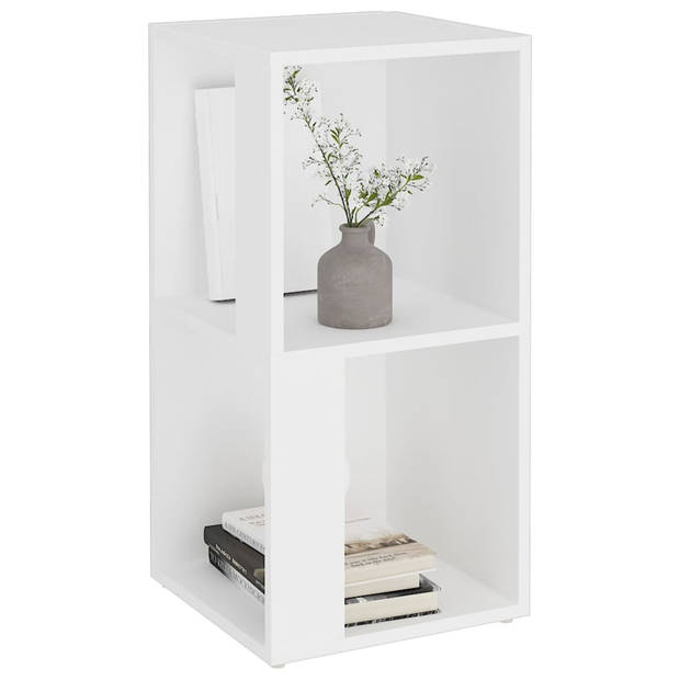 The Living Store Hoekkast - Wit - 33 x 33 x 67 cm - Decoratieve opbergruimte