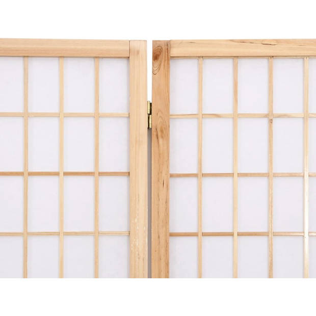 The Living Store Kamerscherm inklapbaar 4 panelen Japanse stijl 160x170 cm - Kamerscherm