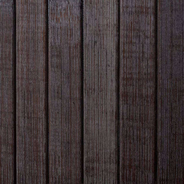 The Living Store Bamboe Scheidingswand - Donkerbruin - 250x165 cm - Duurzaam