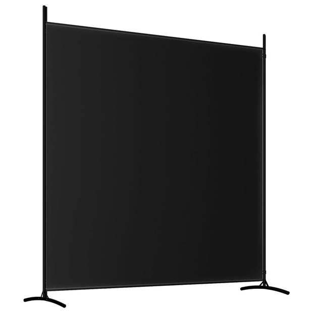 vidaXL Kamerscherm met 2 panelen 348x180 cm stof zwart