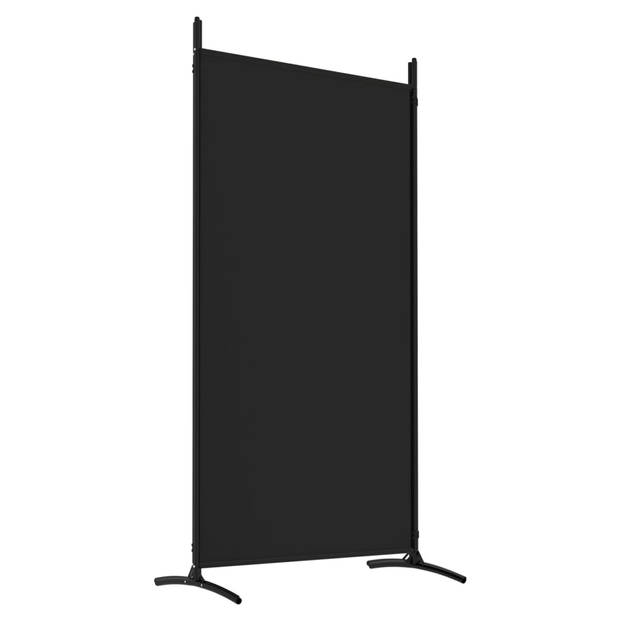 vidaXL Kamerscherm met 4 panelen 346x180 cm stof zwart