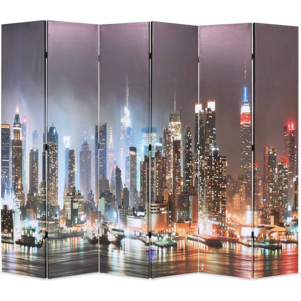 The Living Store Kamerverdeler - New York nacht - 228x170cm - Massief houten frame