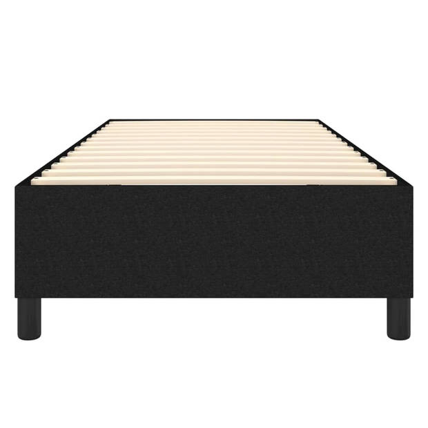 The Living Store Boxspringframe stof zwart 90x190 cm - Bed