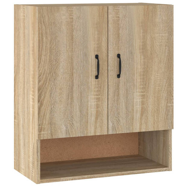 The Living Store Wandkast Sonoma Eiken - 60 x 31 x 70 cm - Sterk en Praktisch