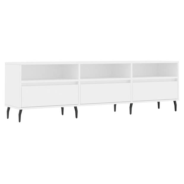 The Living Store Tv-meubel - Tv-kast - 150 x 30 x 44.5 cm - Wit