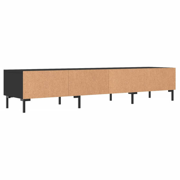 vidaXL Tv-meubel 150x36x30 cm bewerkt hout zwart