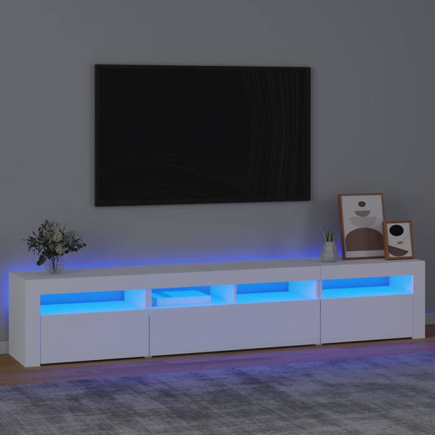 The Living Store TV-meubel - 210 x 35 x 40 cm - RGB LED