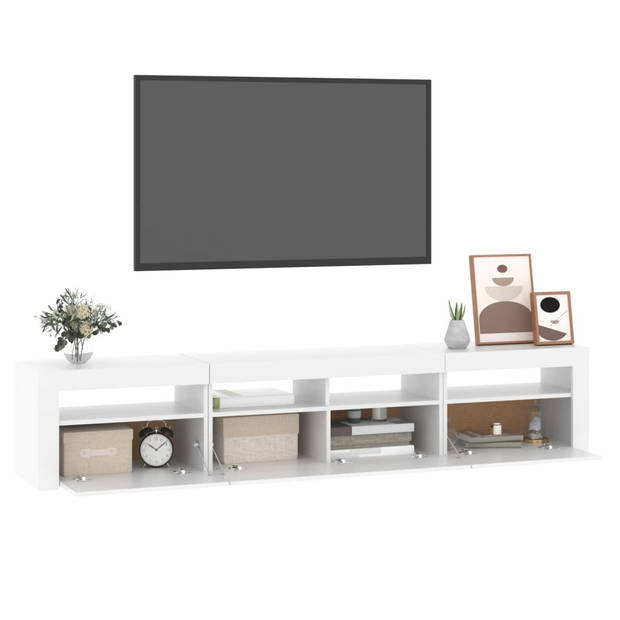 The Living Store TV-meubel - 210 x 35 x 40 cm - RGB LED