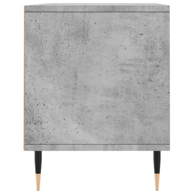 The Living Store TV-meubel Betongrijs 100x34.5x44.5 cm - veel opbergruimte