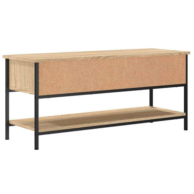 vidaXL Tv-meubel 100x35x45 cm bewerkt hout sonoma eikenkleurig