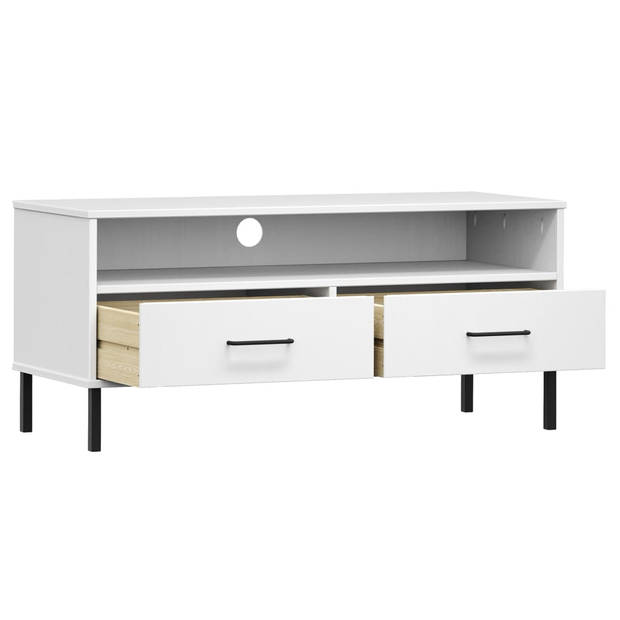 The Living Store OSLO TV-Kast - 106 x 40 x 46.5 cm - Massief grenenhout