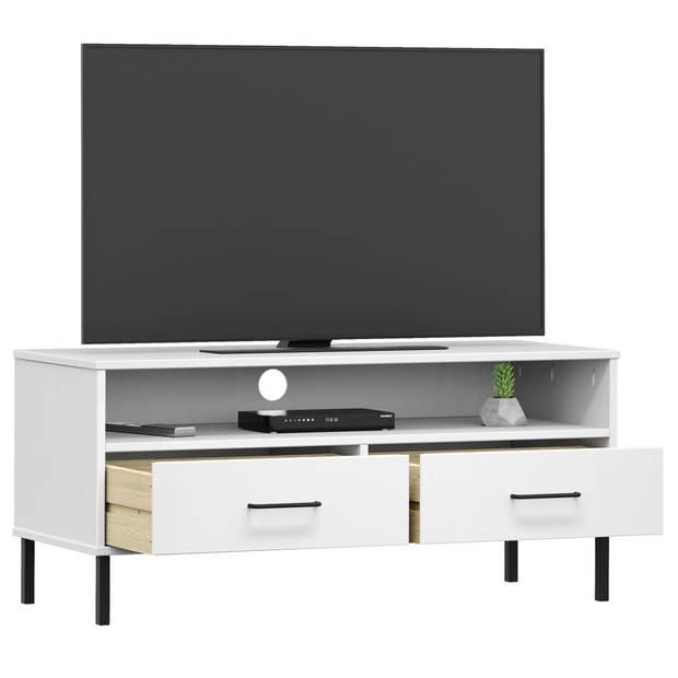 The Living Store OSLO TV-Kast - 106 x 40 x 46.5 cm - Massief grenenhout