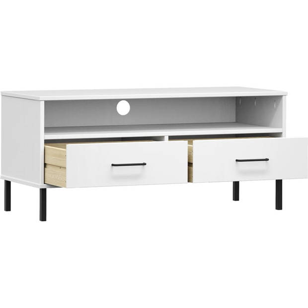 The Living Store OSLO TV-Kast - 106 x 40 x 46.5 cm - Massief grenenhout