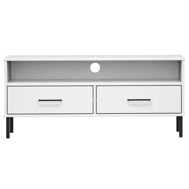 The Living Store OSLO TV-Kast - 106 x 40 x 46.5 cm - Massief grenenhout