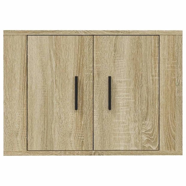 The Living Store Wandmeubel TV-kast - Sonoma eiken - 57 x 34.5 x 40 cm (B x D x H)