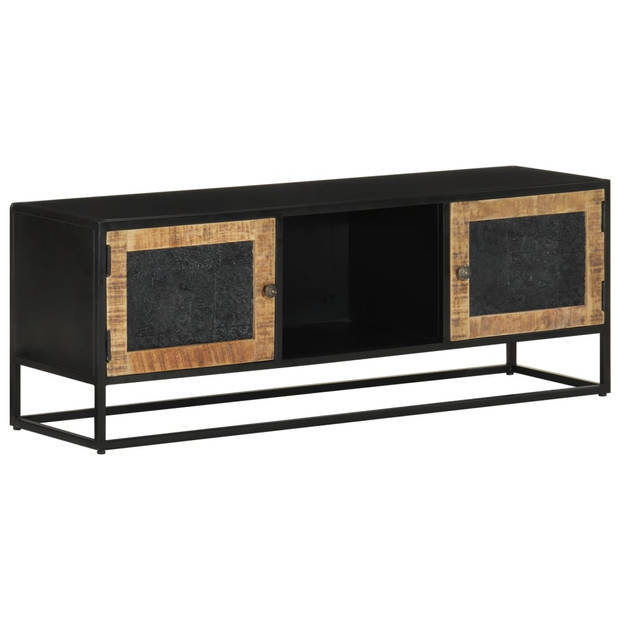 The Living Store Retro TV-kast - Massief mangohout - 110 x 30 x 40 cm