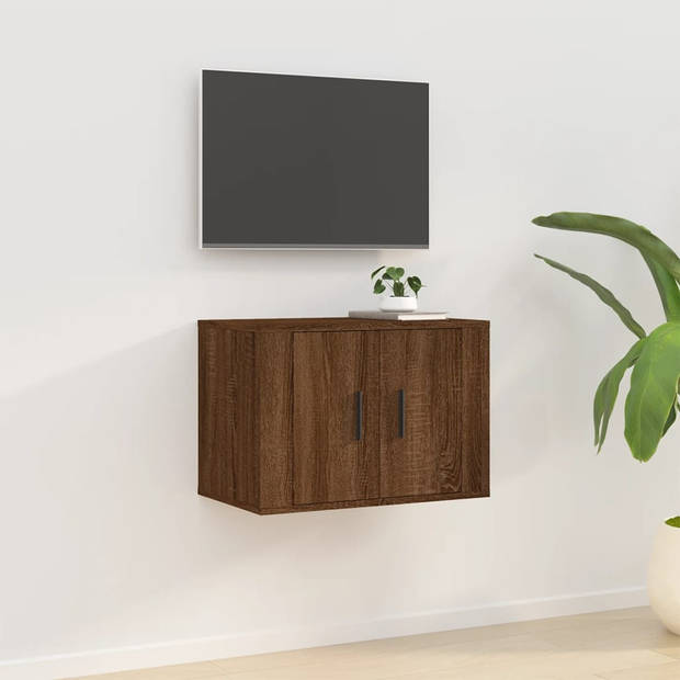 vidaXL Tv-wandmeubel 57x34,5x40 cm bruin eikenkleur