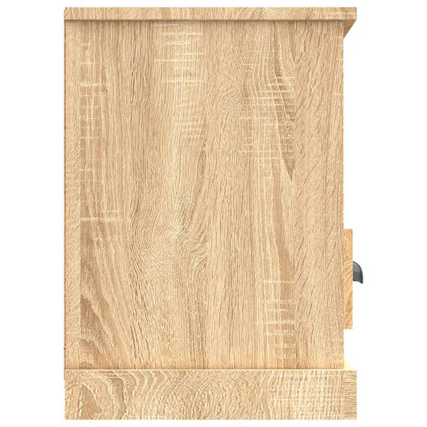 The Living Store Tv-kast Sonoma Eiken - 100 x 35 x 50 cm - Duurzaam bewerkt hout