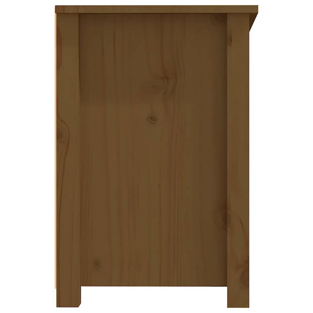 The Living Store Tv-meubel Landelijk Grenenhout 114x35x52 cm - Honingbruin