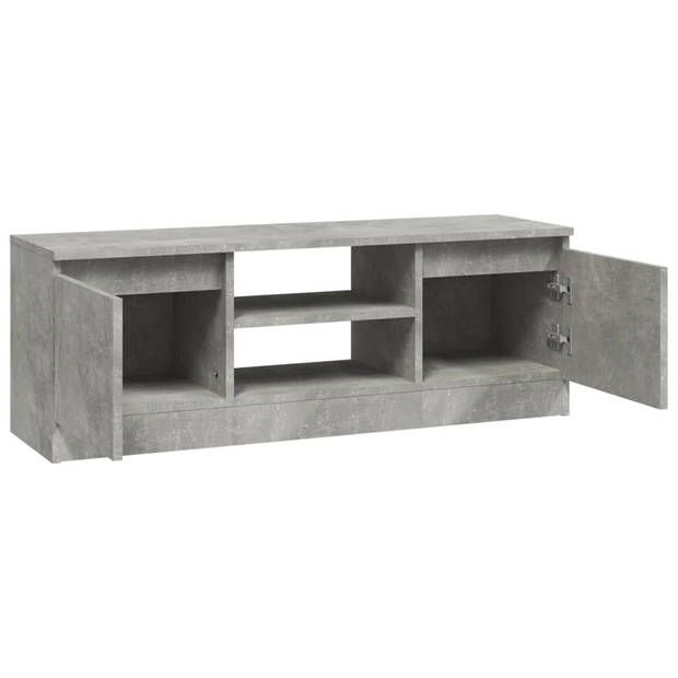 The Living Store TV-kast Betongrijs 102x30x36 cm - Klassiek ontwerp met deur