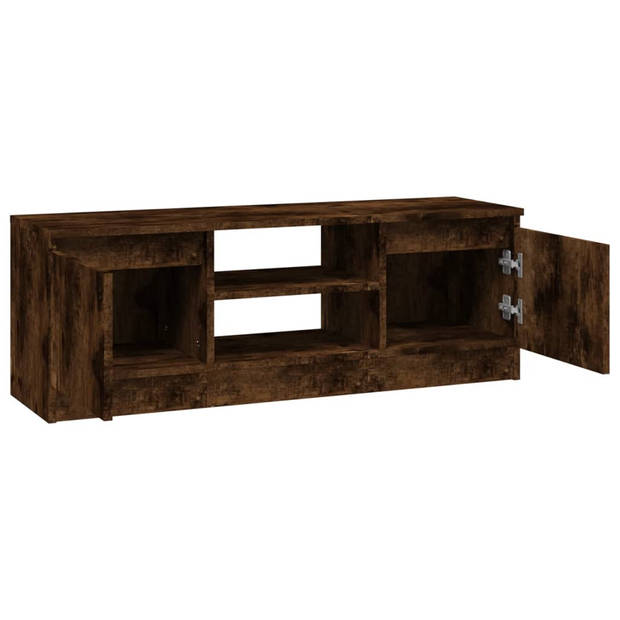 The Living Store TV-kast Classic - Gerookt eiken - 102 x 30 x 36 cm