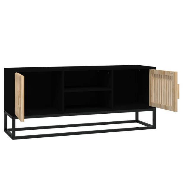 The Living Store TV-meubel - TV-meubels - 105x30x45 cm - Zwart