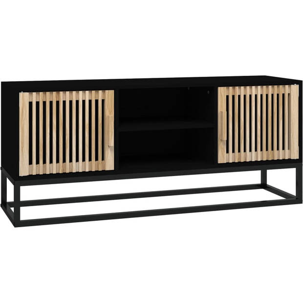 The Living Store TV-meubel - TV-meubels - 105x30x45 cm - Zwart