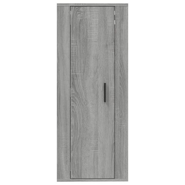 The Living Store TV-Kast Grijs Sonoma Eiken - Wandgemonteerd - 40 x 34.5 x 100 cm - Bewerkt Hout