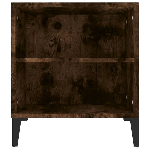 The Living Store TV-meubel Urban - Industrieel - 102 x 44.5 x 50 cm - Gerookt eiken