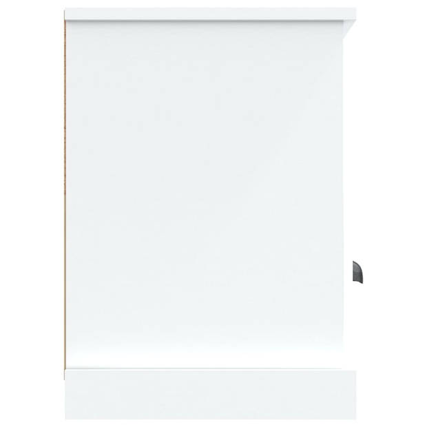 The Living Store Tv-kast Wit - 100 x 35 x 50 cm - Opbergruimte - Display functie