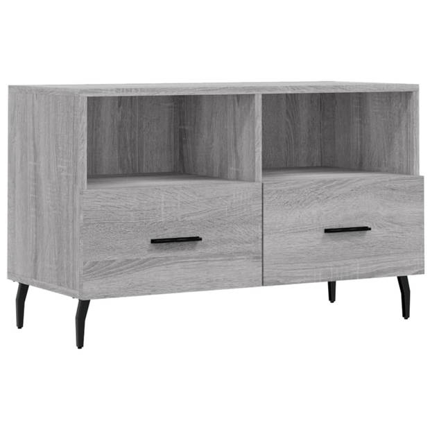 The Living Store TV-meubel Standish - Grijs Sonoma Eiken - 80 x 36 x 50 cm