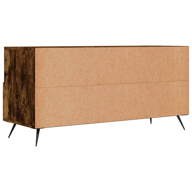 vidaXL Tv-meubel 102x36x50 cm bewerkt hout gerookt eikenkleurig