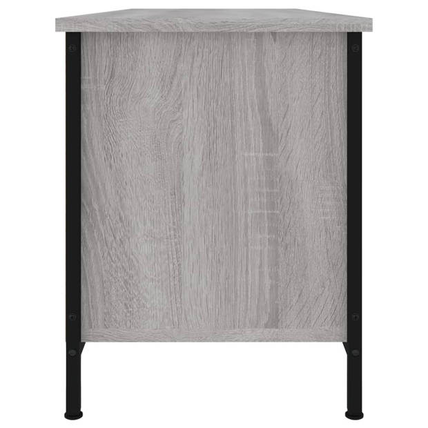 vidaXL Tv-meubel 102x35x45 cm bewerkt hout grijs sonoma eikenkleurig