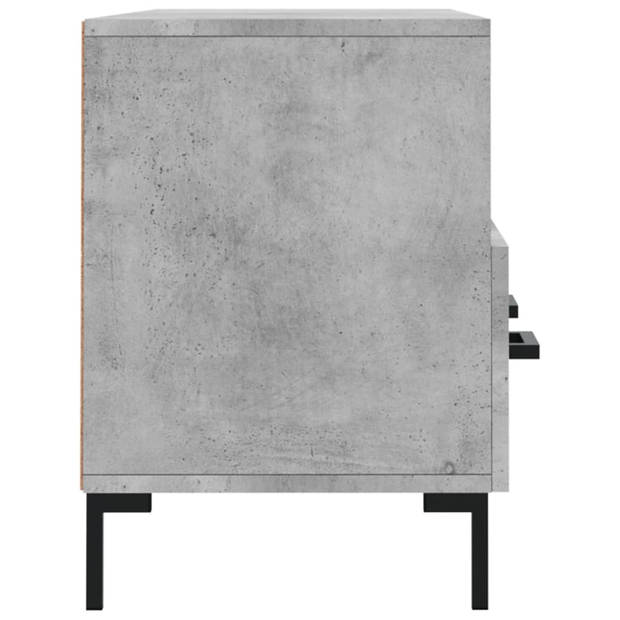 The Living Store TV-meubel Betongrijs - 102x36x50 cm - Trendy en praktisch