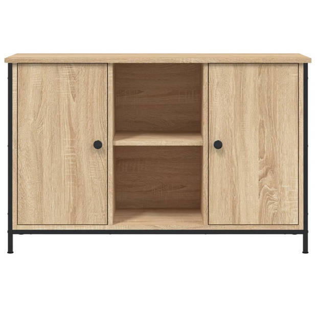 vidaXL Tv-meubel 100x35x65 cm bewerkt hout sonoma eikenkleurig