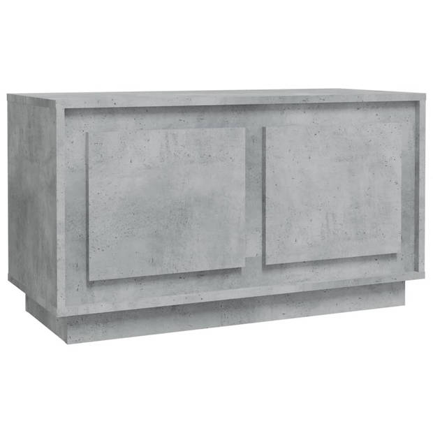 The Living Store Tv-meubel Betongrijs - 80 x 35 x 45 cm - Duurzaam materiaal