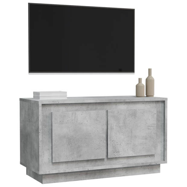 The Living Store Tv-meubel Betongrijs - 80 x 35 x 45 cm - Duurzaam materiaal