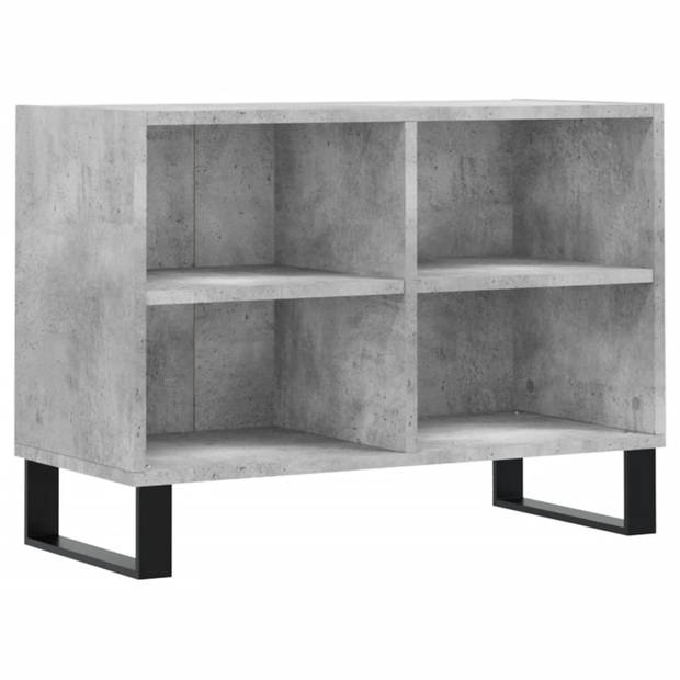 The Living Store Tv-meubel Praktisch tv-meubel - 69.5 x 30 x 50 cm - Betongrijs