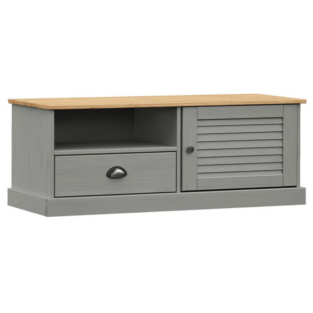 The Living Store VIGO Houten Tv-Meubel - 106 x 40 x 40 cm - Grijs