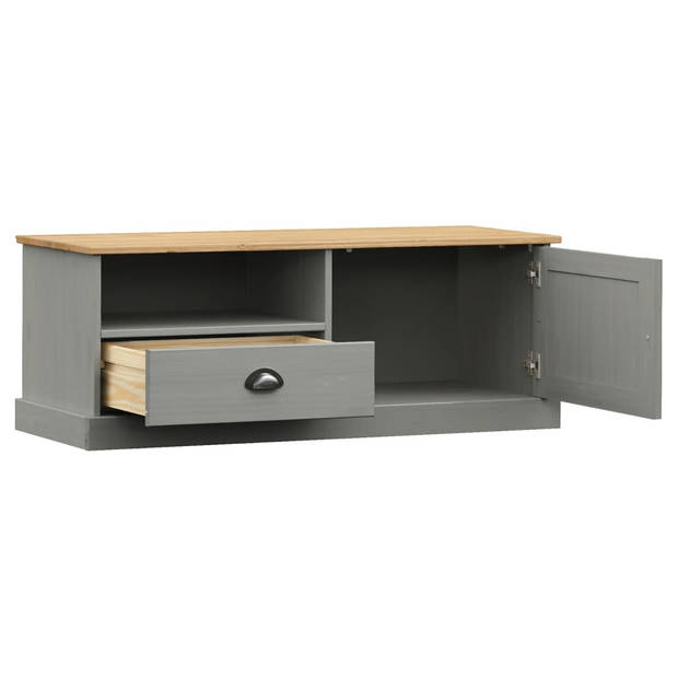 The Living Store VIGO Houten Tv-Meubel - 106 x 40 x 40 cm - Grijs