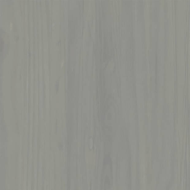 The Living Store VIGO Dressoir - 113 x 40 x 75 cm - Massief grenenhout - Grijs