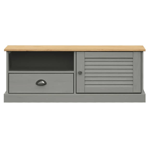 The Living Store VIGO Houten Tv-Meubel - 106 x 40 x 40 cm - Grijs