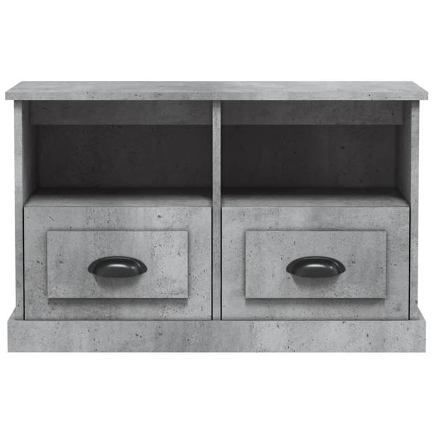 The Living Store TV Meubel - TV Kast - 80 x 35 x 50 cm - Betongrijs