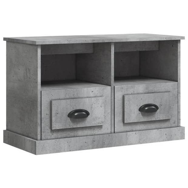 The Living Store TV Meubel - TV Kast - 80 x 35 x 50 cm - Betongrijs