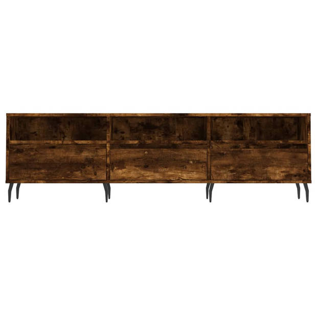 The Living Store Tv-meubel - Tv-meubels - Afmetingen- 150 x 30 x 44.5 cm - Kleur- Gerookt eiken - Ken- Stevig materiaal