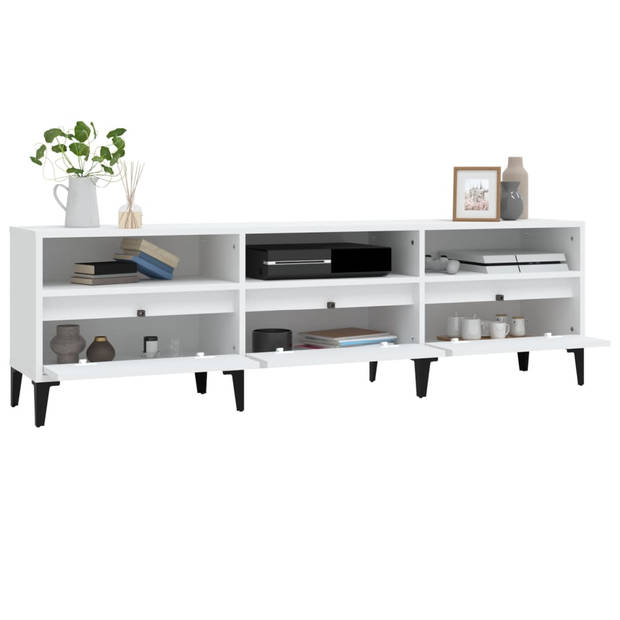 The Living Store Klassieke TV-kast - 150 x 30 x 44.5 cm - Duurzaam - Veel opbergruimte - Weergavefunctie